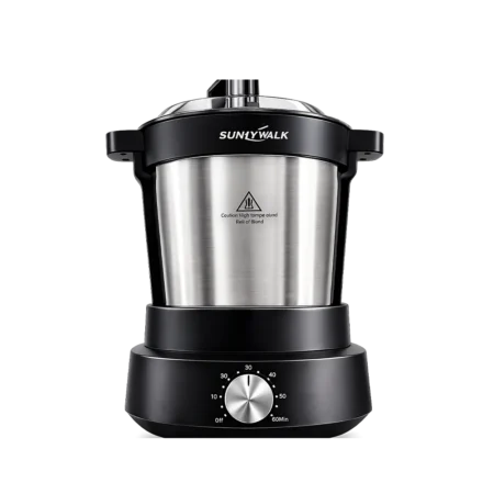 Sunnywalk 6L Electric Swallow Maker Machine| 800W Automatic African Food Swallow Mixer, Fufu Maker Yam Pounder, Food Processor, for Banku, Semolina, Mashed Potatoes & Pounded Yam, Serves up to 5 People [SWM-69007/6L]