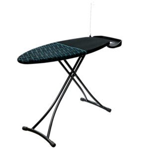 Cecotec Spanish StrongBoard 400 Borneo Ironing Board w/ Durable 100% Cotton Cover| Support Structure for Irons and Steam Ironing Stations, Extra Thick Legs, Large Surface Area, Adjustable Height [StrongBoard 400 Borneo]