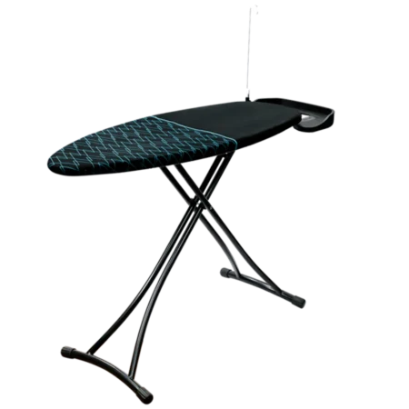 Cecotec StrongBoard 400 Borneo Ironing Board w/ Durable 100% Cotton Cover| Support Structure for Irons and Steam Ironing Stations, Extra Thick Legs, Large Surface Area, Adjustable Height [StrongBoard 400 Borneo]