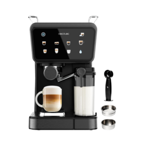 Cecotec 1350W 20-Bar PowerPower Espresso Touch ColdBrew Latte Semi-automatic Coffee Machine w/ Coldbrew System| Large 1.5 L Removable Water Tank, Touch Screen, Milk Reservoir. [Power Espresso Touch ColdBrew Latte]