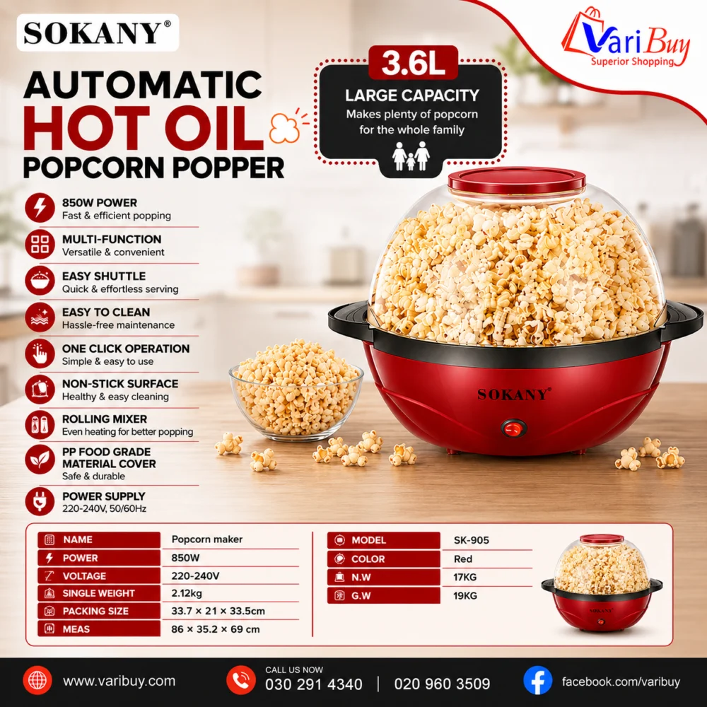 sokany SK-905 popcorn popper. sokany SK-905 popcorn popper.