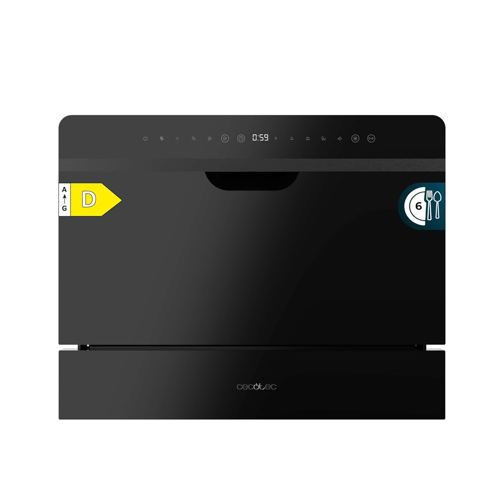Bolero-Aguazero-2500-S-BI-Black-Glass-Dishwasher