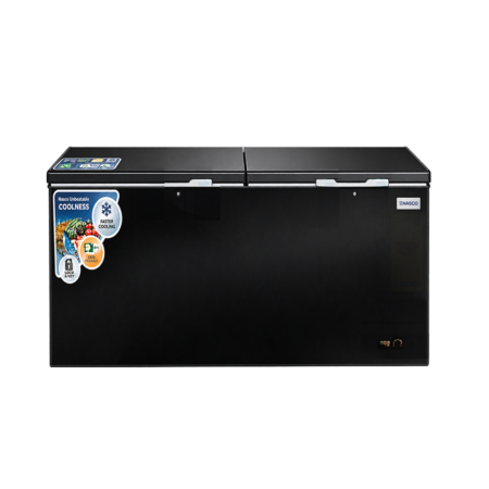 Nasco 500L 3-Star Double Door Chest Freezer| Powerful Compressor, 100% CFC Free, 2 Storage Baskets, Grey [NAS-600DG]