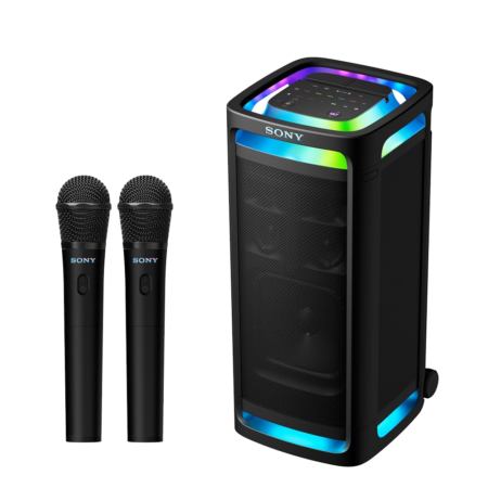 Sony ULT TOWER 9AC Party Speaker w/ Massive Bass|360° Sound and Party Lights, Karaoke, Touch Panel, Bluetooth, TV Sound Booster, Corded Electric [SRS ULT900AC]