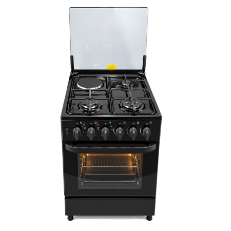 Midea 3 Gas Burners+1 Hotplate Gas Range| Black [20TMS4Q082-B]