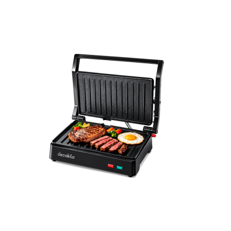 Decakila 1000W 2-Slice Contact Grill Toaster Sandwich Maker| Non-stick Coating [KEEC106B]