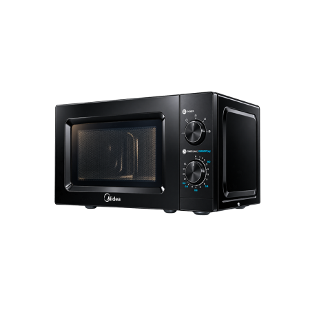 Midea 20L Manual Grill Microwave Oven| Black, 5 Power Levels, Defrost by Time [MG720C2VR-B]