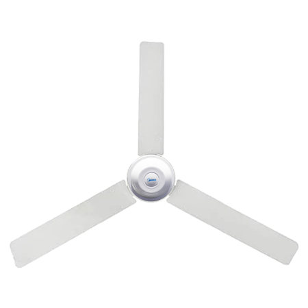Midea 56" 5-Blade Ceiling Fan| Extra Long 140cm Diameter Blade, 5-Speed Settings Convenient Knob Control Powerful Copper AC Motor, White [FC140-DD]
