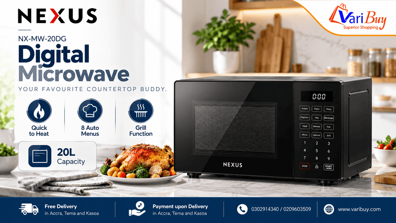 Nexus 20L Digital Microwave Nexus 20L Digital Microwave