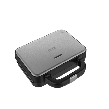 Cecotec 1000W Cecotec Rock'nToast Deep Classic Sandwich Maker| Larger Width Triangular Plates, Even Toasting, RockStone Coating, Capacity for 2 Sandwiches, PFOA Free [Rock'nToast Deep Classic]